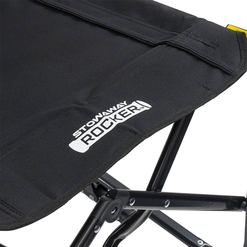 Premium All-Weather Stowaway Rocker - Choice 794 - Heavy-Duty Kickback Rocker with Beverage Holder Detail
