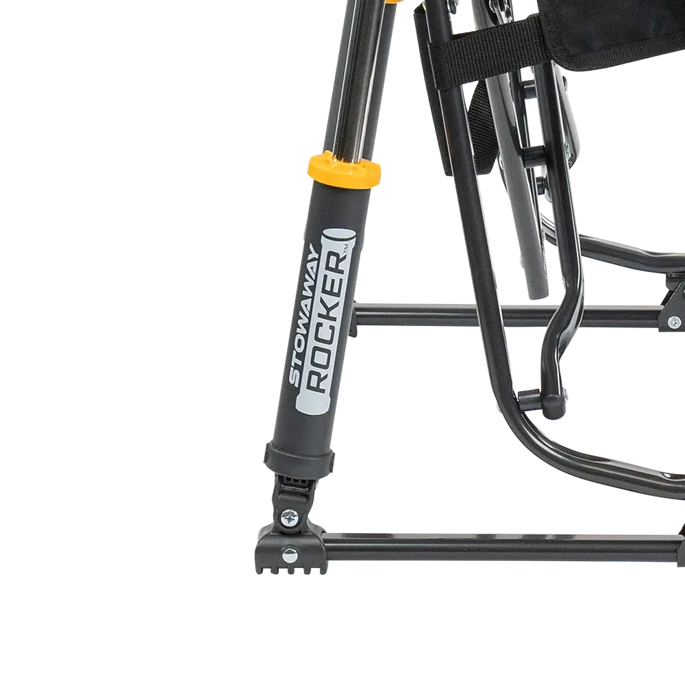 Premium All-Weather Stowaway Rocker - Choice 794 - Heavy-Duty Kickback Rocker with Beverage Holder Detail
