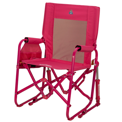 Premium All-Weather Stowaway Rocker - Choice 794 - Heavy-Duty Kickback Rocker with Beverage Holder Detail