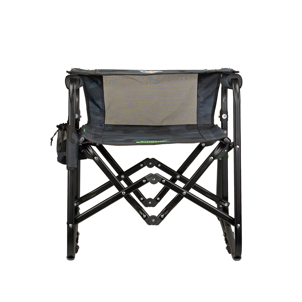 Premium All-Weather Stowaway Rocker - Choice 794 - Heavy-Duty Kickback Rocker with Beverage Holder Detail
