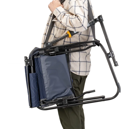 Premium All-Weather Stowaway Rocker - Choice 794 - Heavy-Duty Kickback Rocker with Beverage Holder Detail