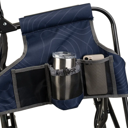 Premium All-Weather Stowaway Rocker - Choice 794 - Heavy-Duty Kickback Rocker with Beverage Holder Detail