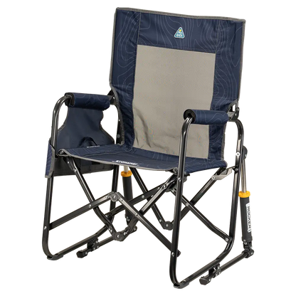 Premium All-Weather Stowaway Rocker - Choice 794 - Heavy-Duty Kickback Rocker with Beverage Holder Detail