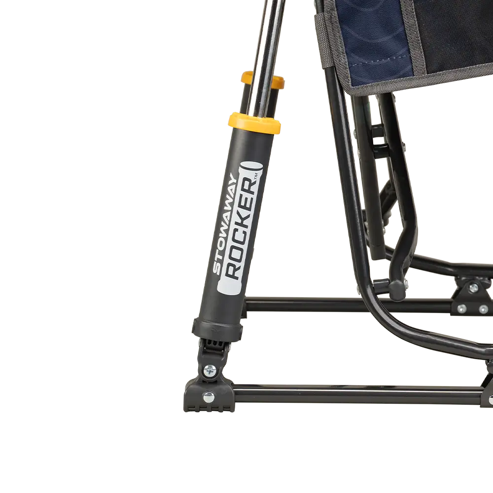 Premium All-Weather Stowaway Rocker - Choice 794 - Heavy-Duty Kickback Rocker with Beverage Holder Detail