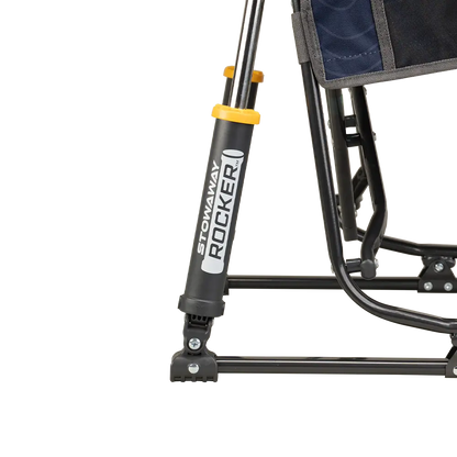 Premium All-Weather Stowaway Rocker - Choice 794 - Heavy-Duty Kickback Rocker with Beverage Holder Detail