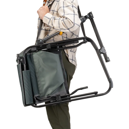Premium All-Weather Stowaway Rocker - Choice 794 - Heavy-Duty Kickback Rocker with Beverage Holder Detail
