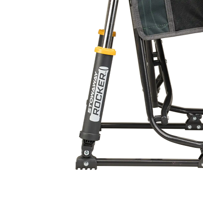 Premium All-Weather Stowaway Rocker - Choice 794 - Heavy-Duty Kickback Rocker with Beverage Holder Detail
