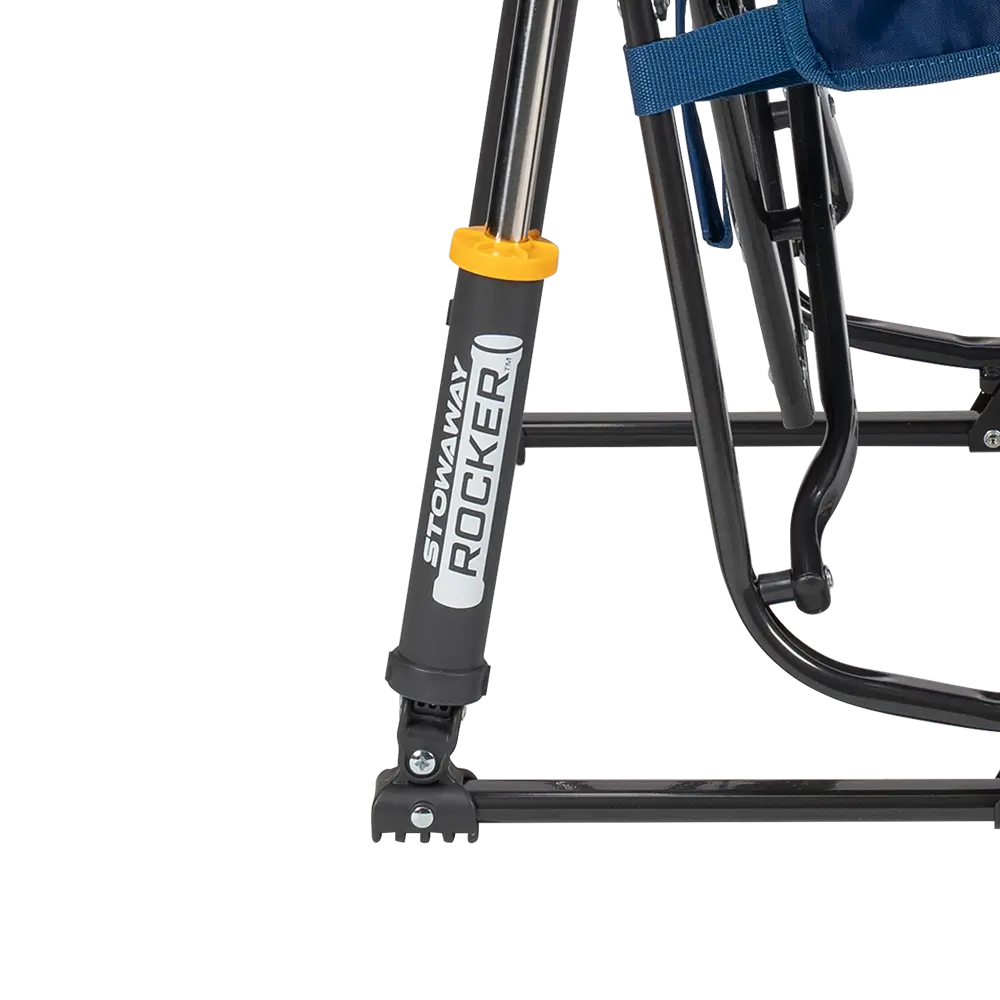 Premium All-Weather Stowaway Rocker - Choice 794 - Heavy-Duty Kickback Rocker with Beverage Holder Detail