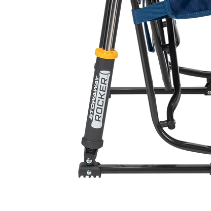 Premium All-Weather Stowaway Rocker - Choice 794 - Heavy-Duty Kickback Rocker with Beverage Holder Detail