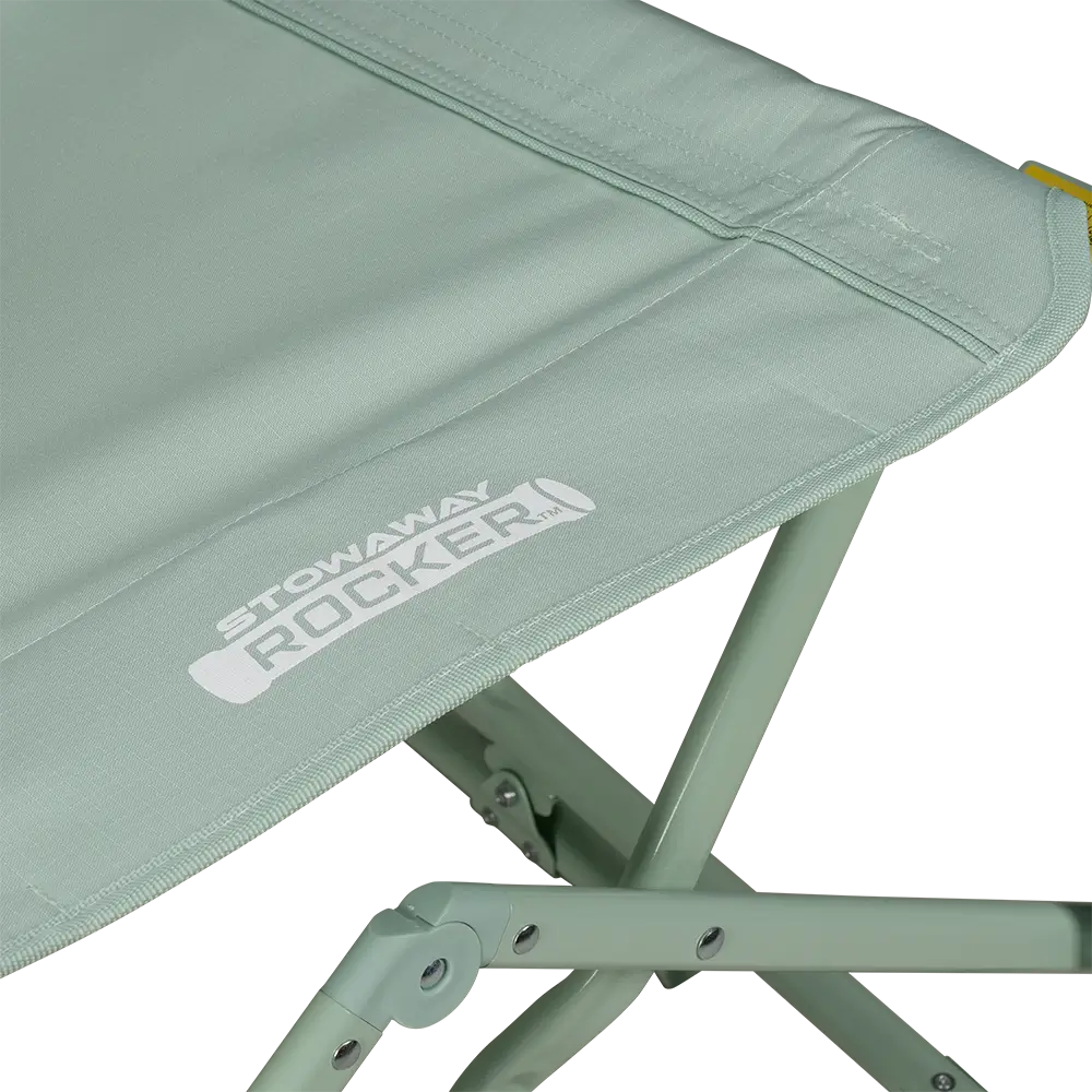 Premium All-Weather Stowaway Rocker - Choice 794 - Heavy-Duty Kickback Rocker with Beverage Holder Detail