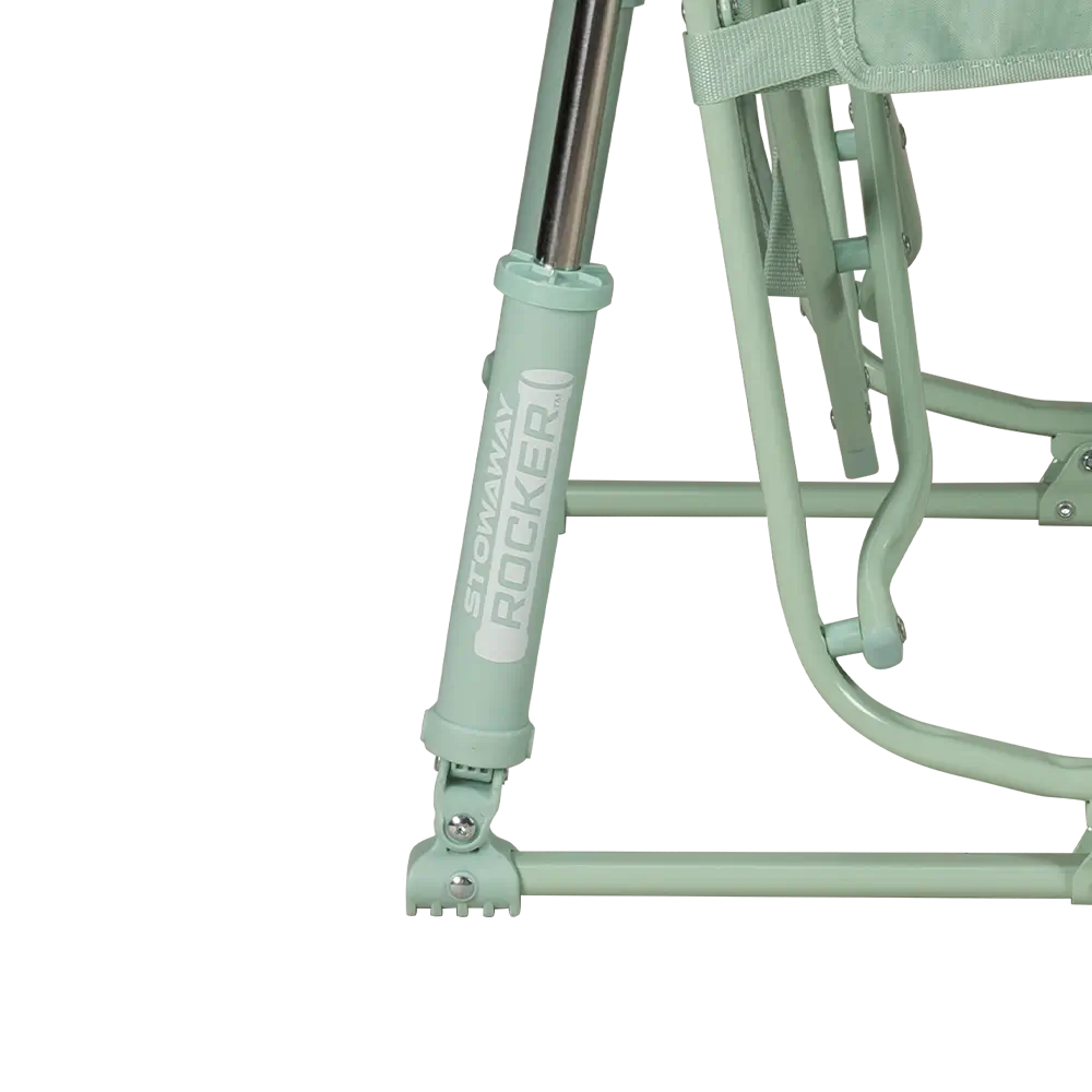 Premium All-Weather Stowaway Rocker - Choice 794 - Heavy-Duty Kickback Rocker with Beverage Holder Detail