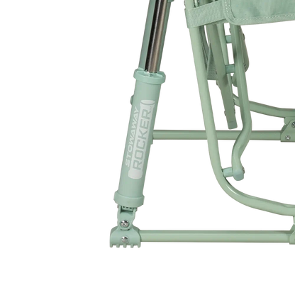 Premium All-Weather Stowaway Rocker - Choice 794 - Heavy-Duty Kickback Rocker with Beverage Holder Detail