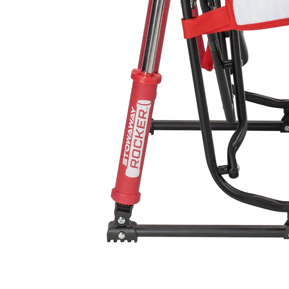 Premium All-Weather Stowaway Rocker - Choice 794 - Heavy-Duty Kickback Rocker with Beverage Holder Detail