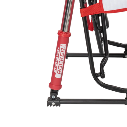 Premium All-Weather Stowaway Rocker - Choice 794 - Heavy-Duty Kickback Rocker with Beverage Holder Detail