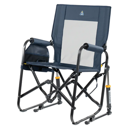 Premium All-Weather Stowaway Rocker - Choice 794 - Heavy-Duty Kickback Rocker with Beverage Holder Detail