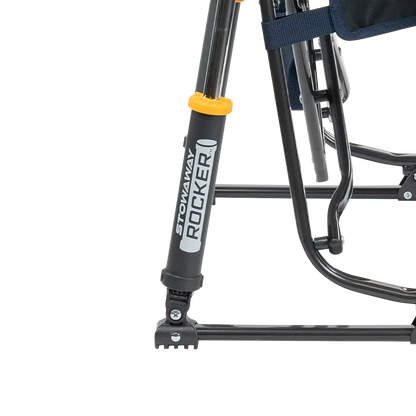 Premium All-Weather Stowaway Rocker - Choice 794 - Heavy-Duty Kickback Rocker with Beverage Holder Detail