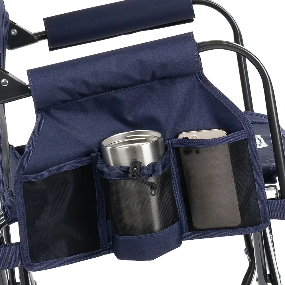 Premium All-Weather Stowaway Rocker - Choice 794 - Heavy-Duty Kickback Rocker with Beverage Holder Detail