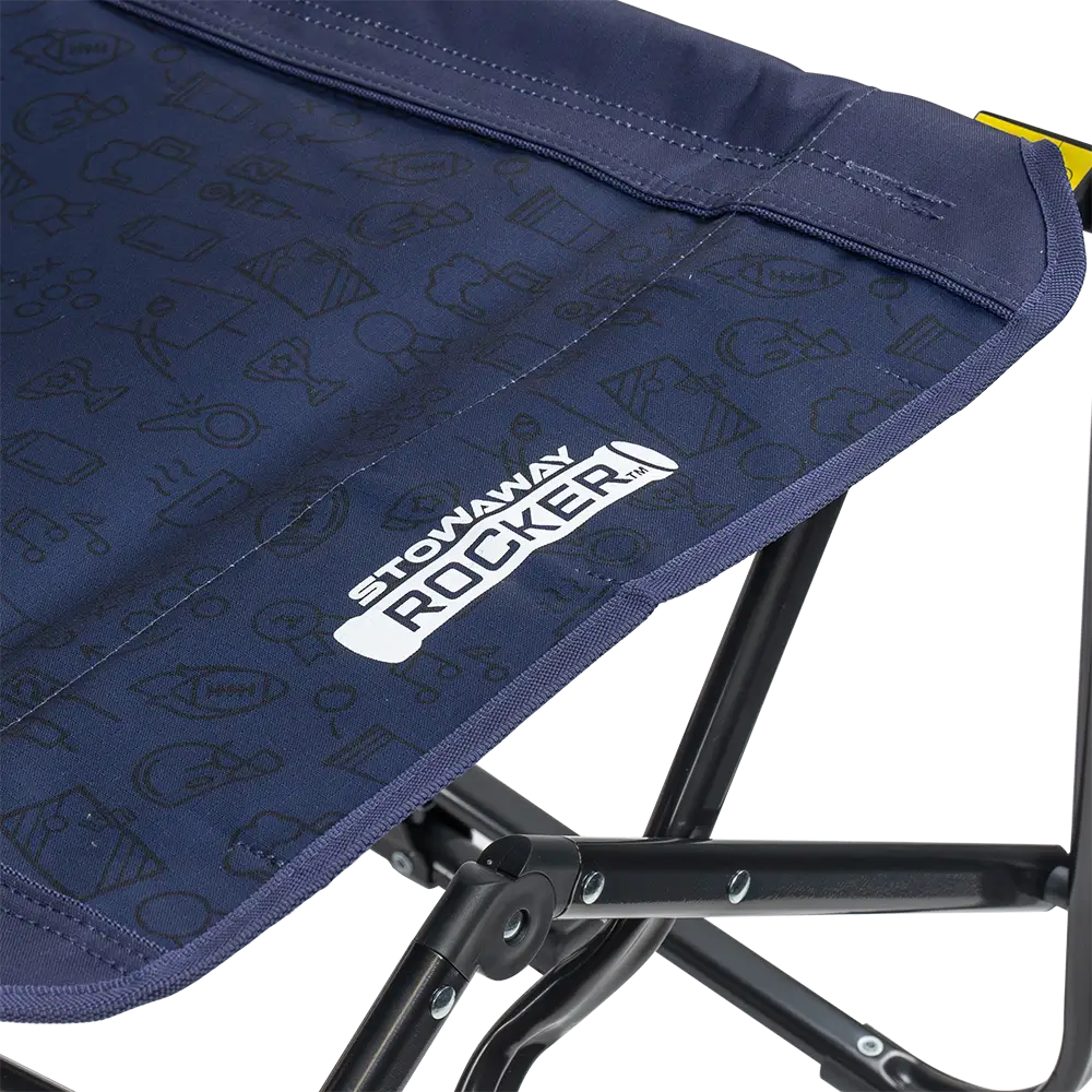 Premium All-Weather Stowaway Rocker - Choice 794 - Heavy-Duty Kickback Rocker with Beverage Holder Detail