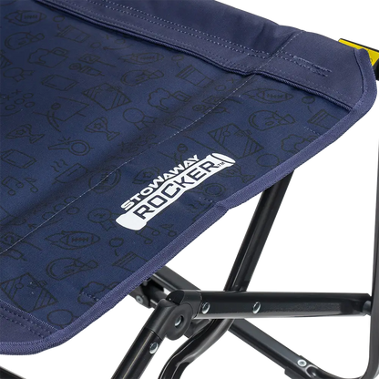Premium All-Weather Stowaway Rocker - Choice 794 - Heavy-Duty Kickback Rocker with Beverage Holder Detail