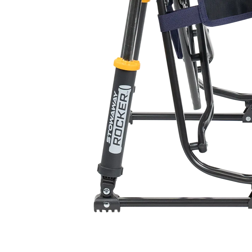 Premium All-Weather Stowaway Rocker - Choice 794 - Heavy-Duty Kickback Rocker with Beverage Holder Detail
