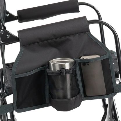 Premium All-Weather Stowaway Rocker - Choice 794 - Heavy-Duty Kickback Rocker with Beverage Holder Detail