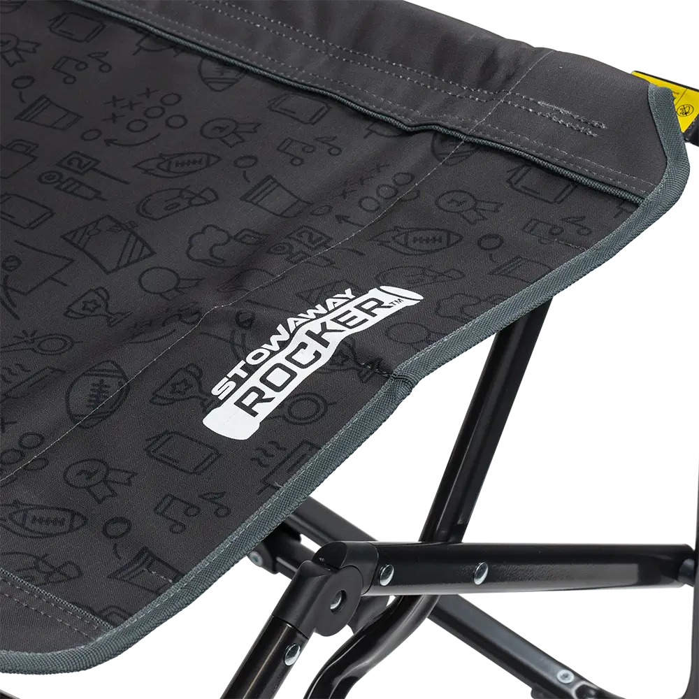 Premium All-Weather Stowaway Rocker - Choice 794 - Heavy-Duty Kickback Rocker with Beverage Holder Detail