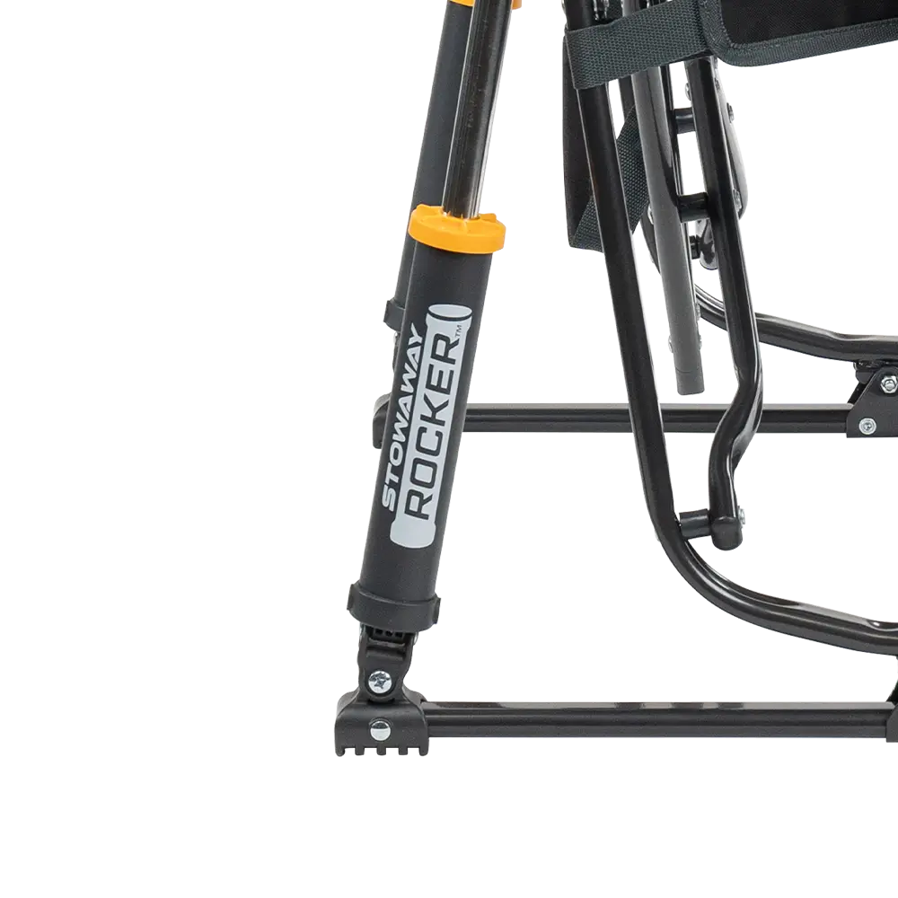 Premium All-Weather Stowaway Rocker - Choice 794 - Heavy-Duty Kickback Rocker with Beverage Holder Detail