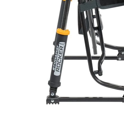 Premium All-Weather Stowaway Rocker - Choice 794 - Heavy-Duty Kickback Rocker with Beverage Holder Detail