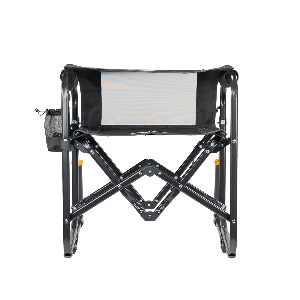 Premium All-Weather Stowaway Rocker - Choice 794 - Heavy-Duty Kickback Rocker with Beverage Holder Detail