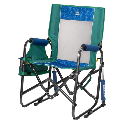Premium All-Weather Stowaway Rocker - Choice 794 - Heavy-Duty Kickback Rocker with Beverage Holder Detail