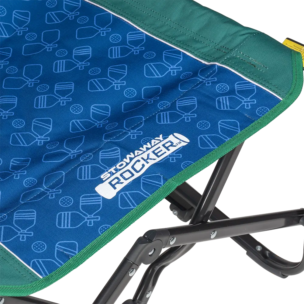 Premium All-Weather Stowaway Rocker - Choice 794 - Heavy-Duty Kickback Rocker with Beverage Holder Detail