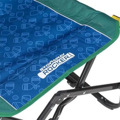 Premium All-Weather Stowaway Rocker - Choice 794 - Heavy-Duty Kickback Rocker with Beverage Holder Detail