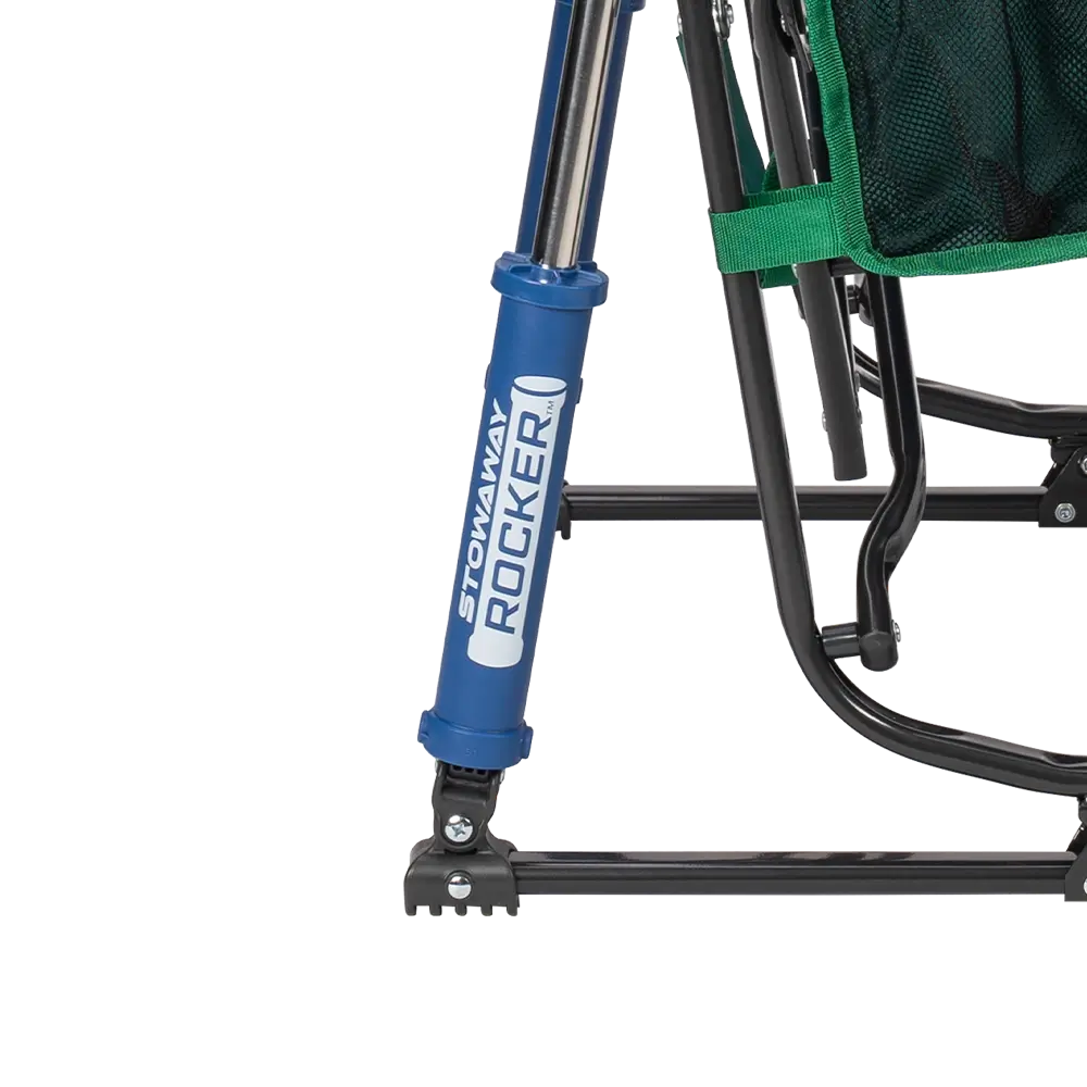 Premium All-Weather Stowaway Rocker - Choice 794 - Heavy-Duty Kickback Rocker with Beverage Holder Detail