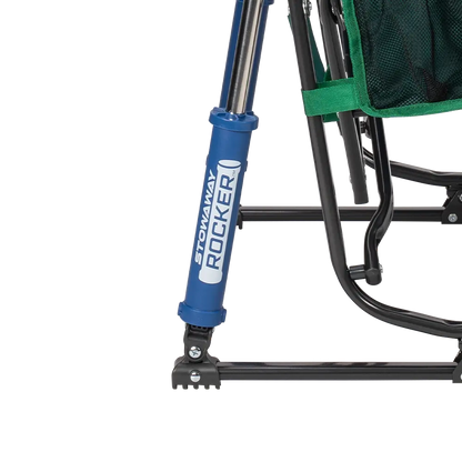 Premium All-Weather Stowaway Rocker - Choice 794 - Heavy-Duty Kickback Rocker with Beverage Holder Detail