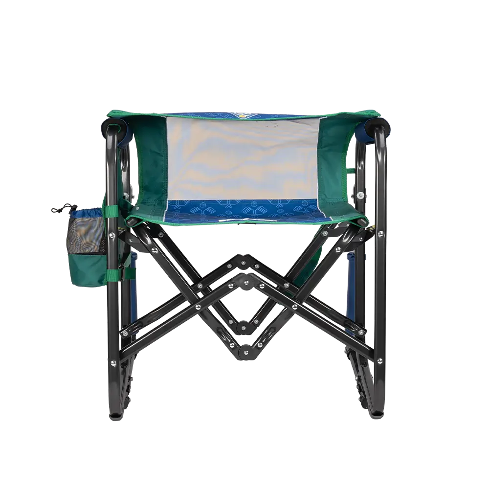 Premium All-Weather Stowaway Rocker - Choice 794 - Heavy-Duty Kickback Rocker with Beverage Holder Detail