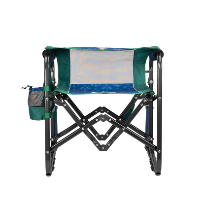 Premium All-Weather Stowaway Rocker - Choice 794 - Heavy-Duty Kickback Rocker with Beverage Holder Detail