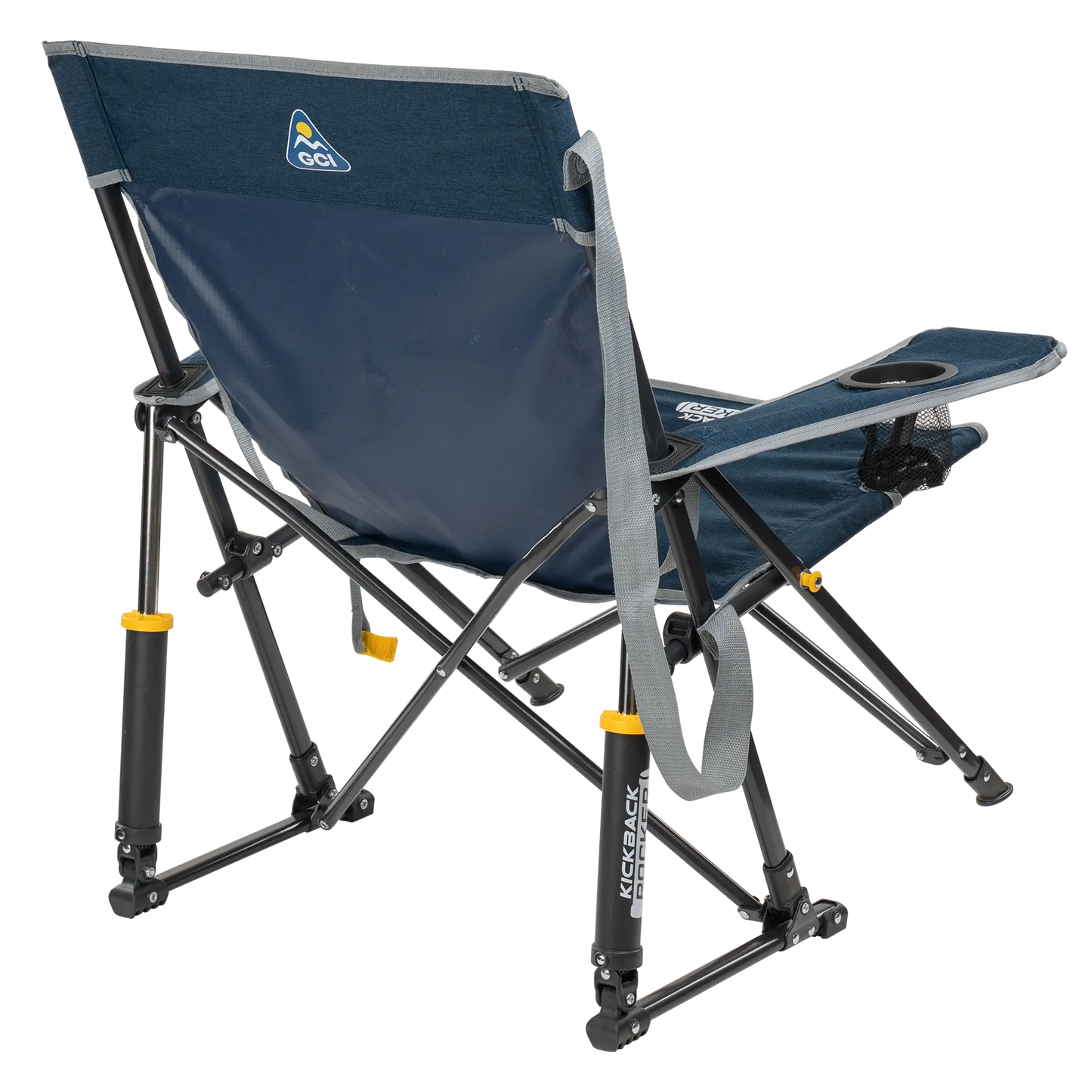 Patented Spring-Action Kickback Rocker - Choice 345 - Heavy-Duty Kickback Rocker with Beverage Holder Detail