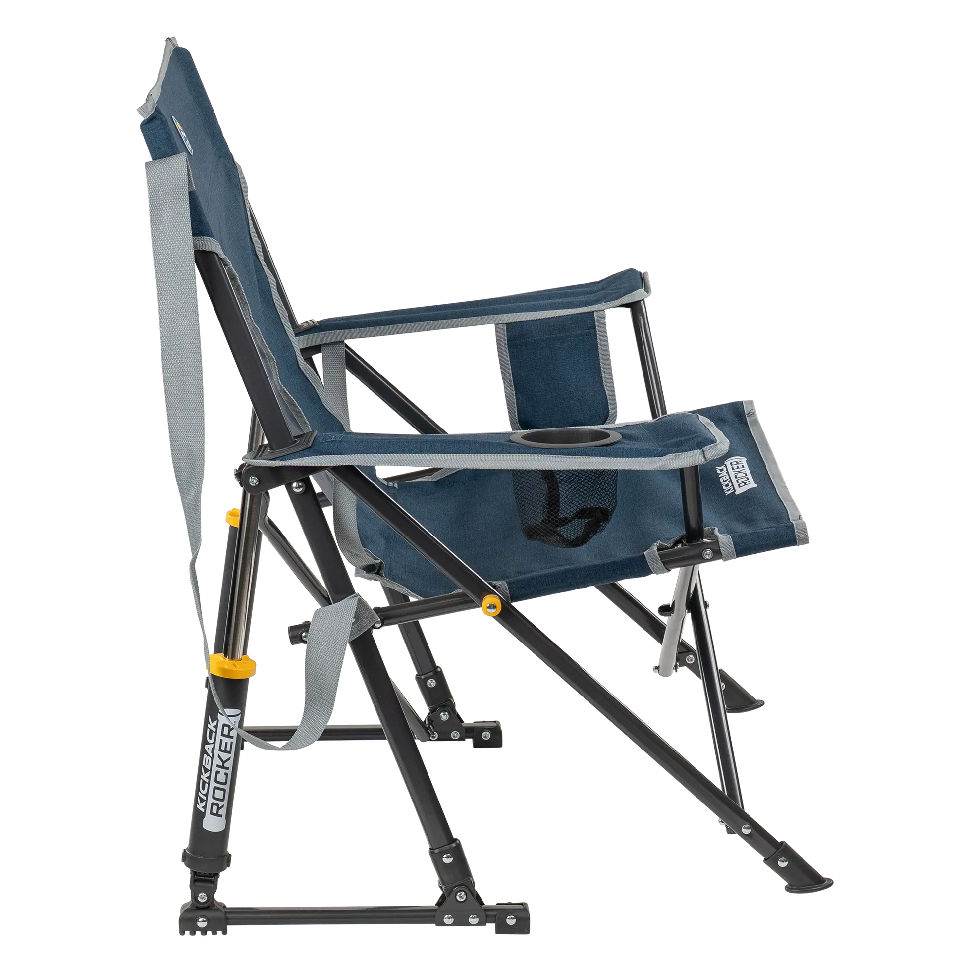 Patented Spring-Action Kickback Rocker - Choice 345 - Heavy-Duty Kickback Rocker with Beverage Holder Detail