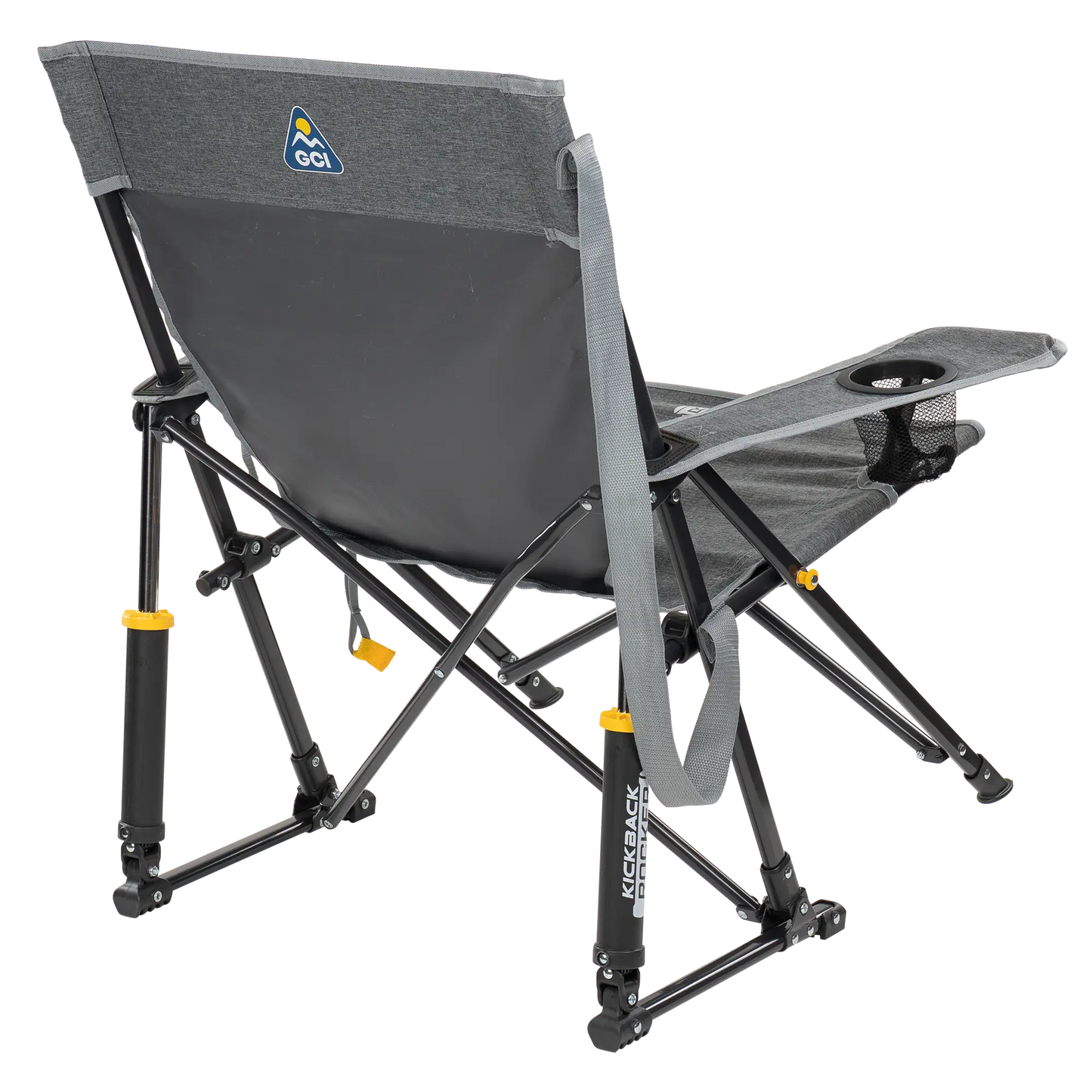 Patented Spring-Action Kickback Rocker - Choice 345 - Heavy-Duty Kickback Rocker with Beverage Holder Detail