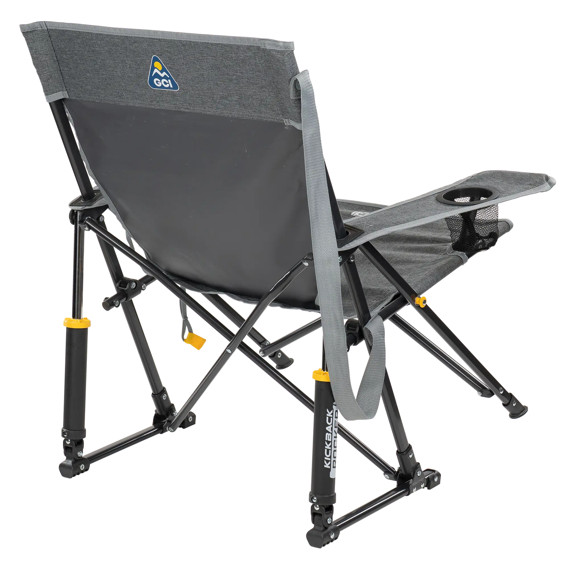 Patented Spring-Action Kickback Rocker - Choice 345 - Heavy-Duty Kickback Rocker with Beverage Holder Detail
