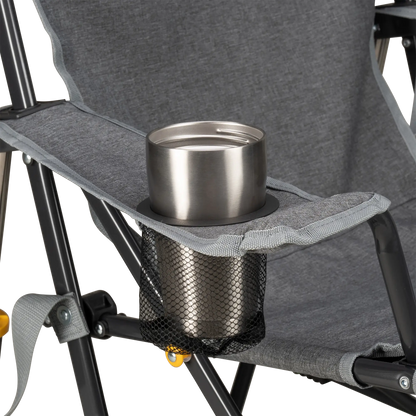 Patented Spring-Action Kickback Rocker - Choice 345 - Heavy-Duty Kickback Rocker with Beverage Holder Detail