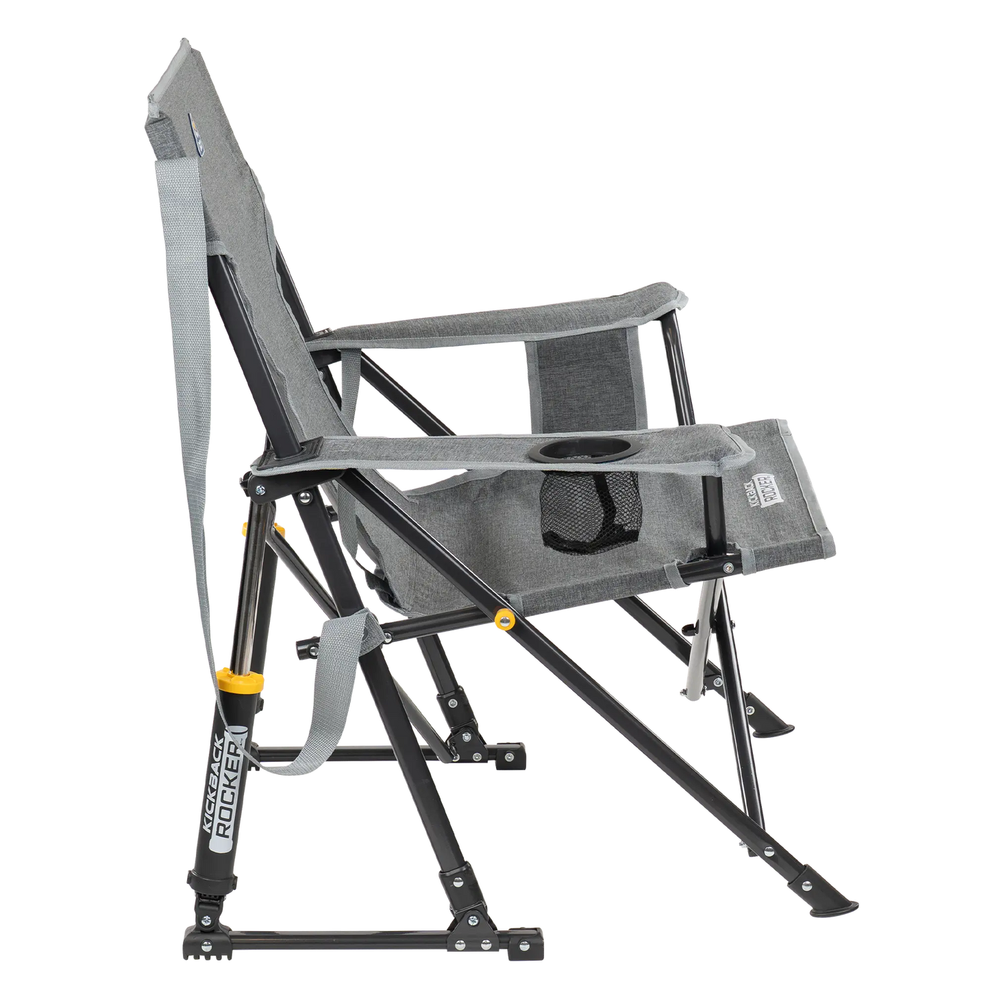 Patented Spring-Action Kickback Rocker - Choice 345 - Heavy-Duty Kickback Rocker with Beverage Holder Detail
