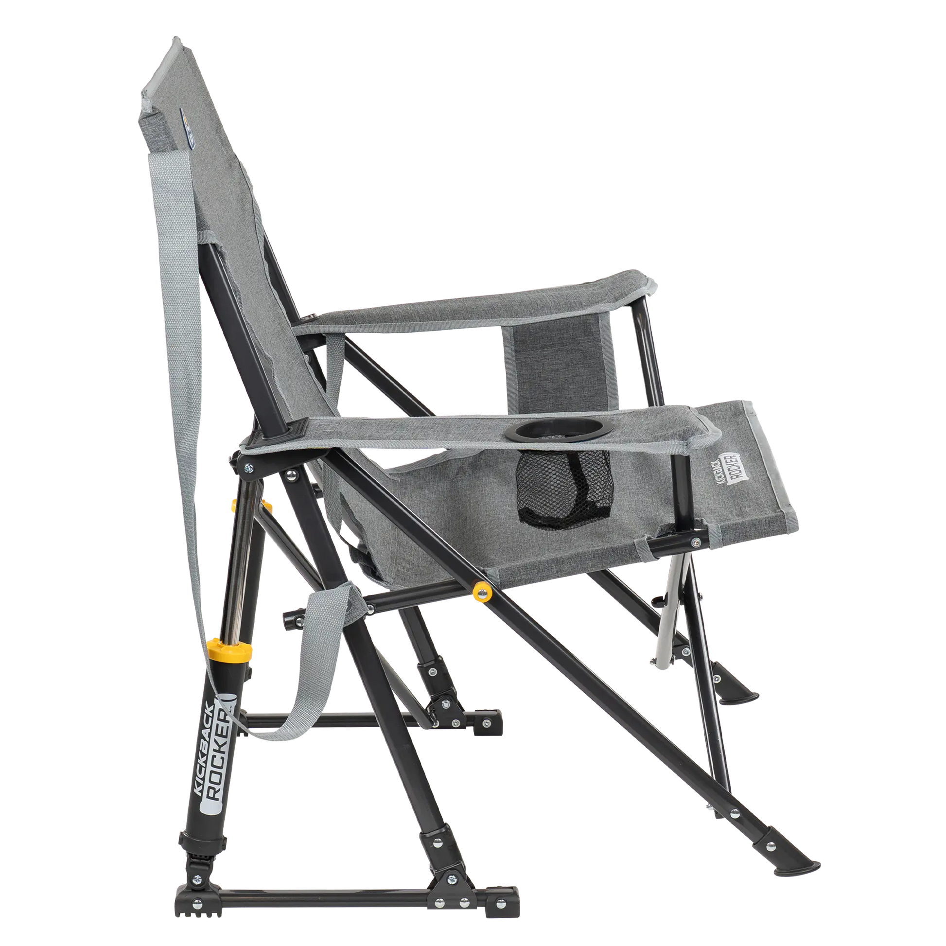 Patented Spring-Action Kickback Rocker - Choice 345 - Heavy-Duty Kickback Rocker with Beverage Holder Detail