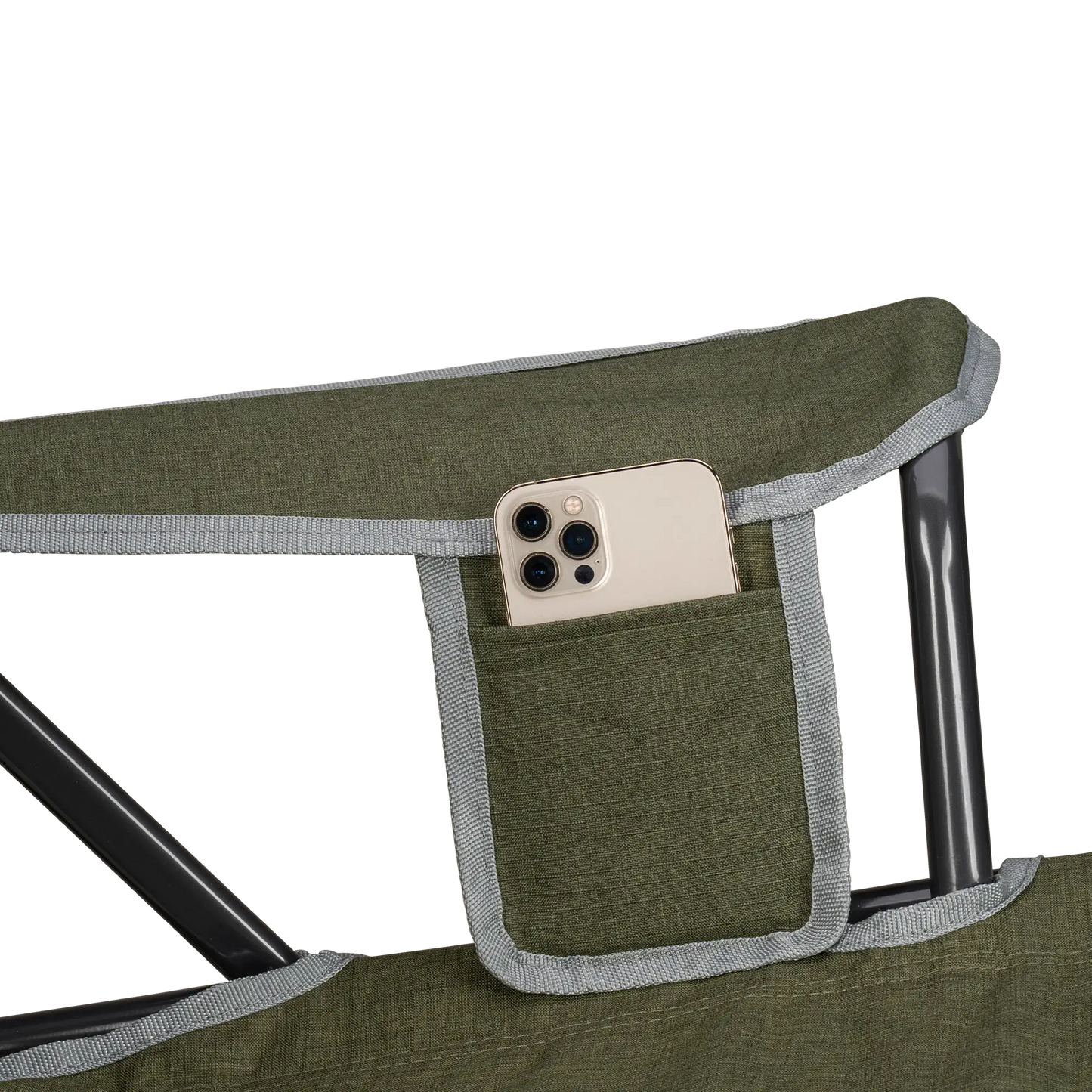 Patented Spring-Action Kickback Rocker - Choice 345 - Heavy-Duty Kickback Rocker with Beverage Holder Detail