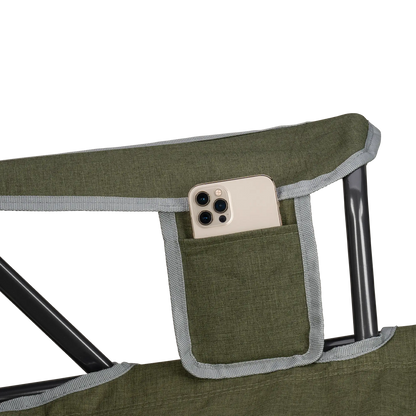 Patented Spring-Action Kickback Rocker - Choice 345 - Heavy-Duty Kickback Rocker with Beverage Holder Detail