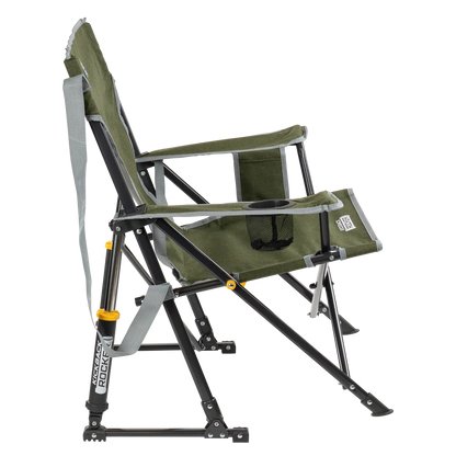 Patented Spring-Action Kickback Rocker - Choice 345 - Heavy-Duty Kickback Rocker with Beverage Holder Detail