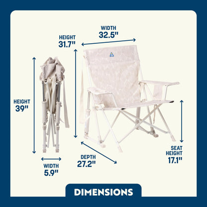 Patented Spring-Action Kickback Rocker - Choice 345 - Heavy-Duty Kickback Rocker with Beverage Holder Detail