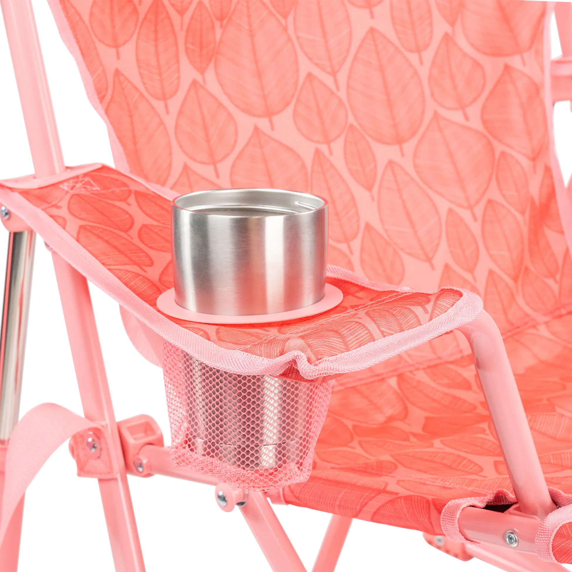 Patented Spring-Action Kickback Rocker - Choice 345 - Heavy-Duty Kickback Rocker with Beverage Holder Detail