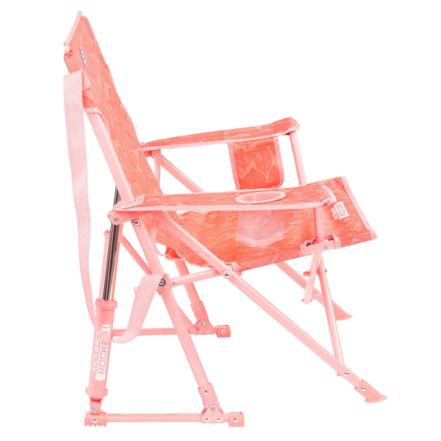 Patented Spring-Action Kickback Rocker - Choice 345 - Heavy-Duty Kickback Rocker with Beverage Holder Detail