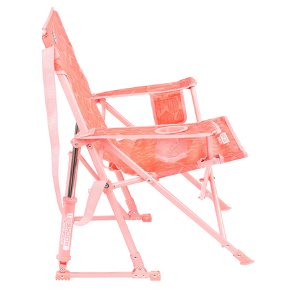 Patented Spring-Action Kickback Rocker - Choice 345 - Heavy-Duty Kickback Rocker with Beverage Holder Detail